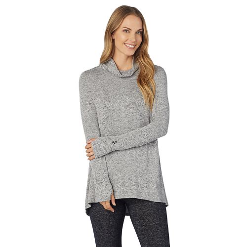 Women's Cuddl Duds Soft Knit Long Sleeve Cowl Neck Top