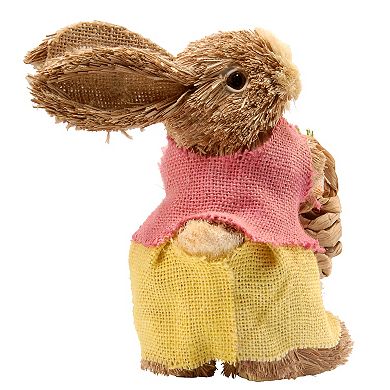 National Tree Company Artificial Dainty Brown Bunny Table Decor