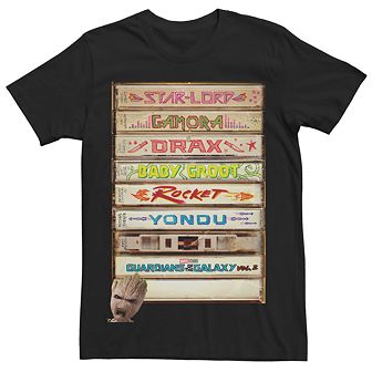 Men's Guardians of the Galaxy Vol.2 Heroes Tapes Tee