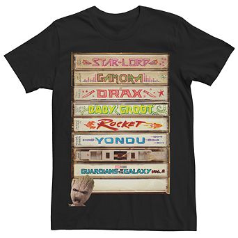 Men's Guardians of the Galaxy Vol.2 Heroes Tapes Tee