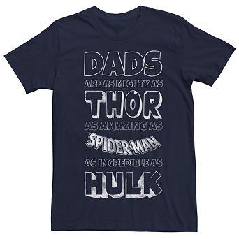 Men's Marvel Comics Retro Dads Hero Traits Tee
