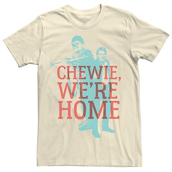Men's Star Wars Chewie Han Solo We're Home Overlay Tee