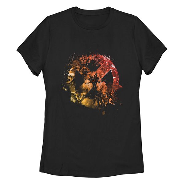 Juniors' Marvel Classic X-Men Paint Splatter Graphic Tee