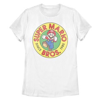 Juniors' Super Mario Bros Graphic Tee