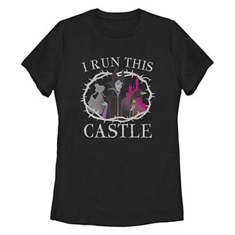 Juniors' Disney's Sleeping Beauty Maleficent "I Run This Castle" Graphic Tee