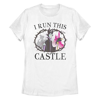 Juniors' Disney's Sleeping Beauty Maleficent "I Run This Castle" Graphic Tee