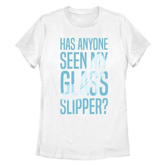 Juniors' Disney's Cinderella Missing Slipper Graphic Tee