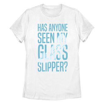 Juniors' Disney's Cinderella Missing Slipper Graphic Tee