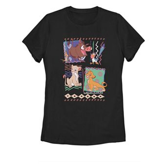 Juniors' Disney's The Lion King Retro Graphic Tee