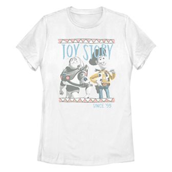 Juniors' Disney Pixar Toy Story Buzz & Woody Graphic Tee