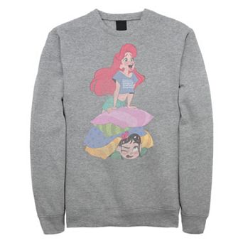 Juniors' Disney's Wreck It Ralph 2 Singing Ariel Crewneck Sweatshirt