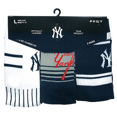 Big & Tall Eternal Fortune Fashions New York Yankees 3-Pack Socks