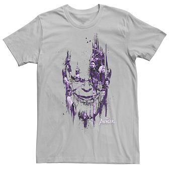 Men's Avengers Infinity War Thanos Face Splatter Tee