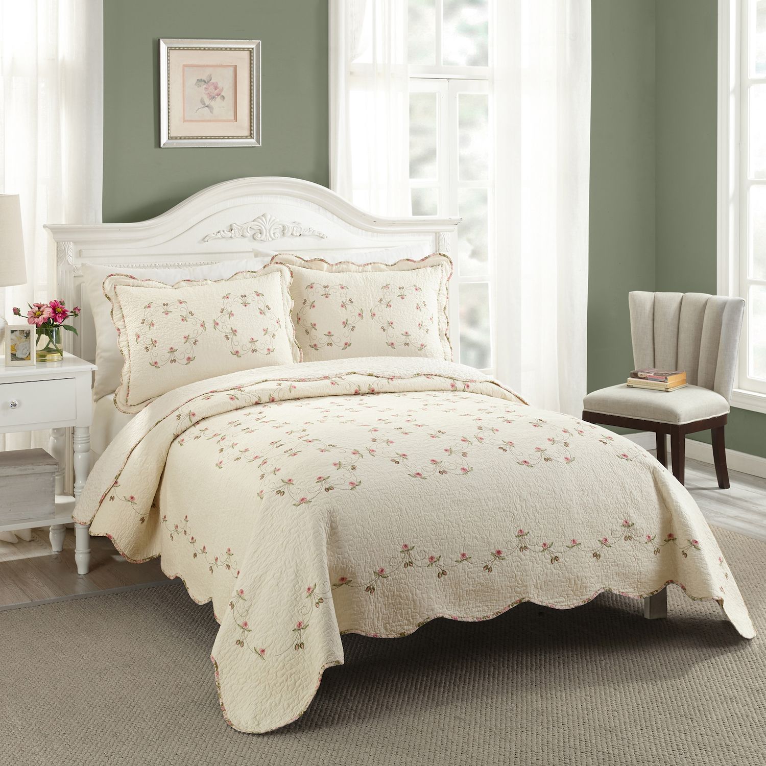 vue signature plush decor charlotte faux fur coverlet collection