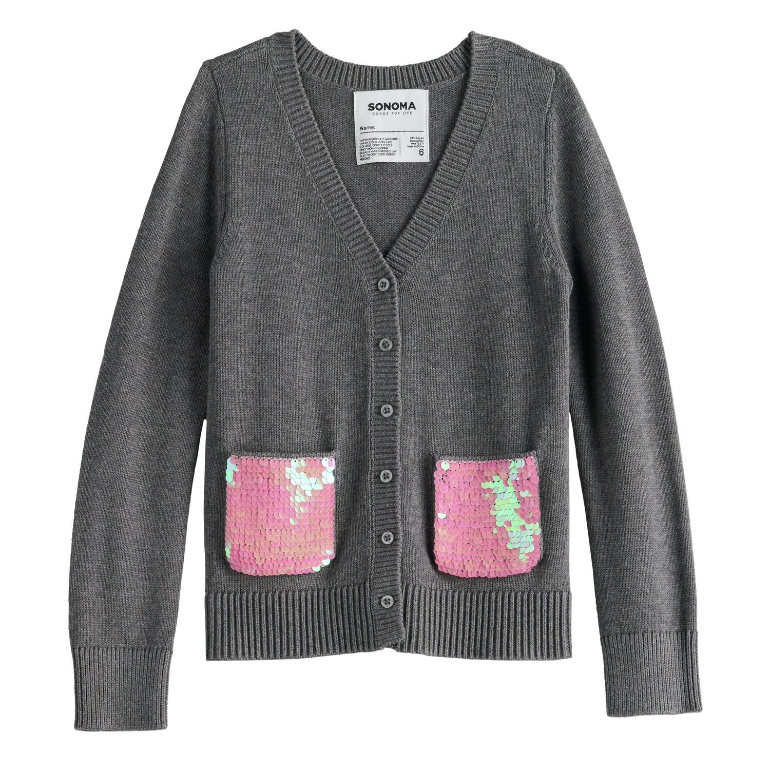 girls sequin cardigan