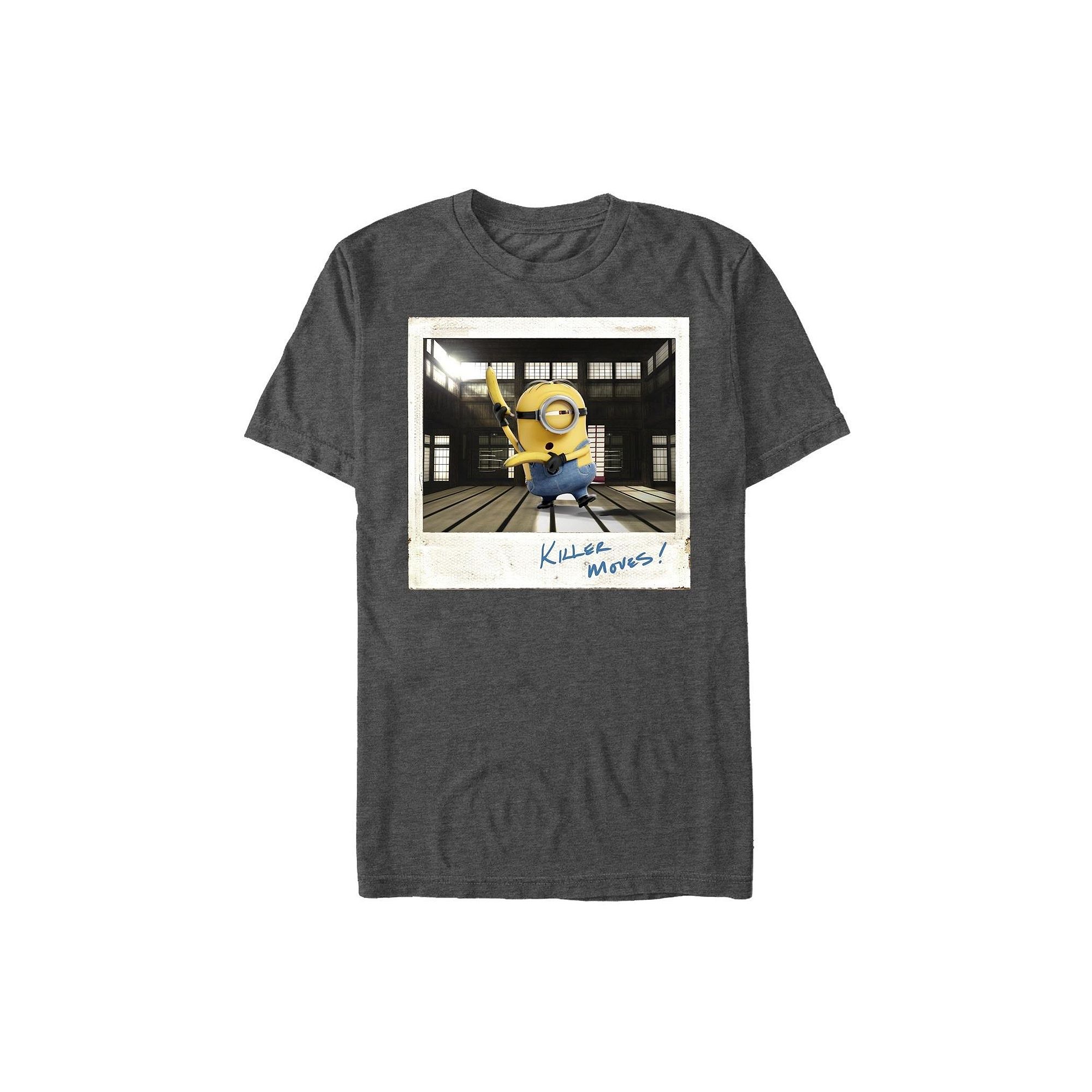 Mens Minions In The Dojo Tee, Size: Small, Grey Heather