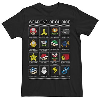Men's Mario Kart 8 Weapons Of Choice Tee