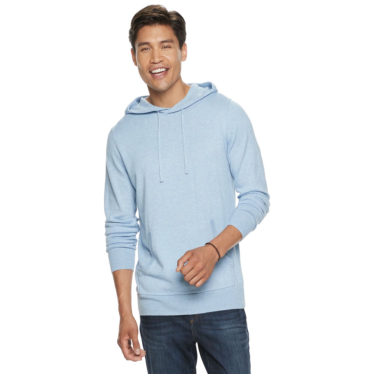 lightweight hooded sweater