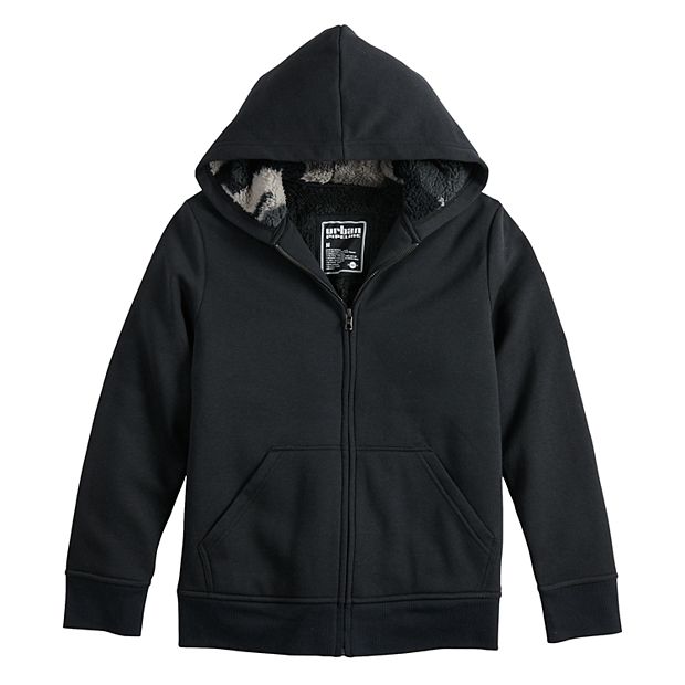 Kohls mens sherpa lined hoodie sale