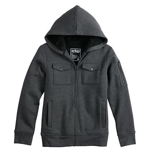 urban pipeline sherpa lined hoodie