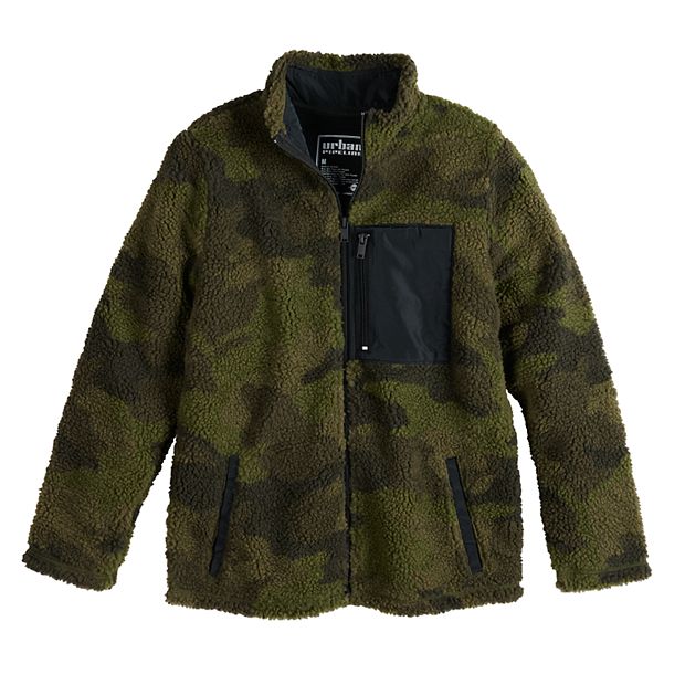 Urban pipeline fleece jacket top