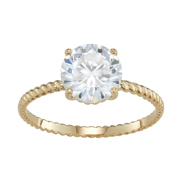 Kohl's cubic zirconia engagement on sale rings