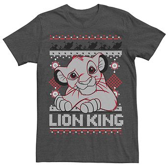 Men's Lion King Simba Ugly Christmas Style Tee