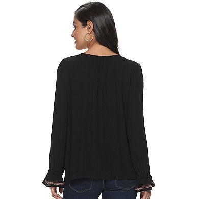 Women's Sonoma Goods For Life Long Sleeve Peasant Top