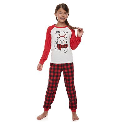 Girls 4-16 Jammies For Your Families Cool Bear Top & Bottoms Pajama Set by Cuddl Duds