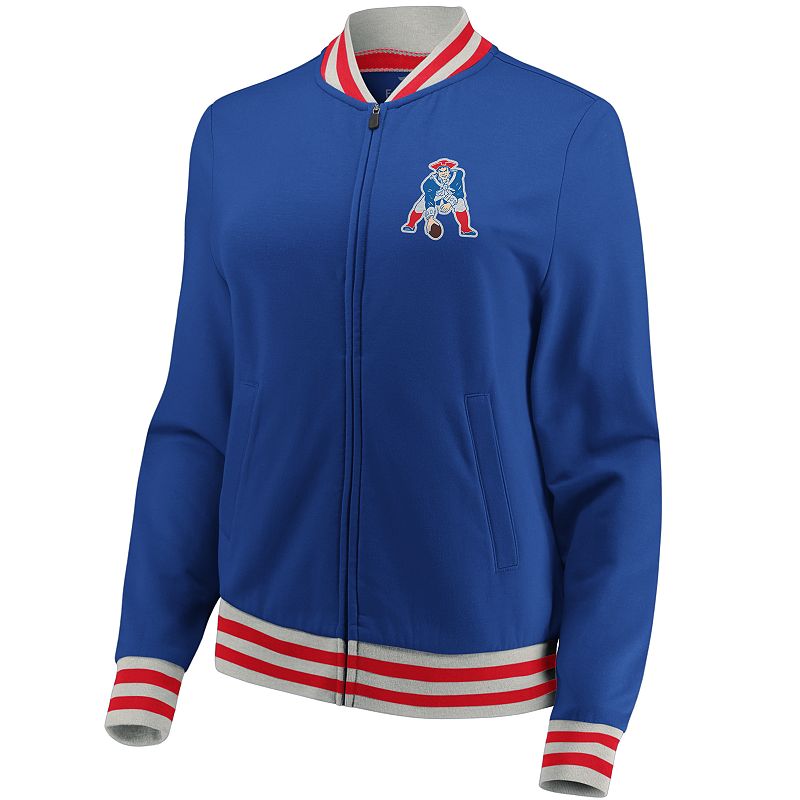 UPC 193202946259 product image for Women's New England Patriots Vintage Varsity Jacket, Size: Large, Dark Blue | upcitemdb.com
