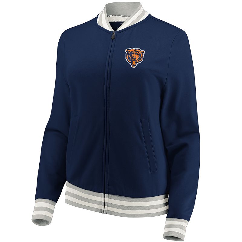 UPC 193202947492 product image for Women's Chicago Bears Vintage Varsity Jacket, Size: Small, Blue | upcitemdb.com