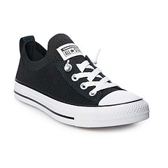 Black and white Converse shoes