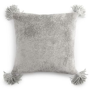 Lc Lauren Conrad Happy Holiyays Pom Pom Christmas Throw Pillow