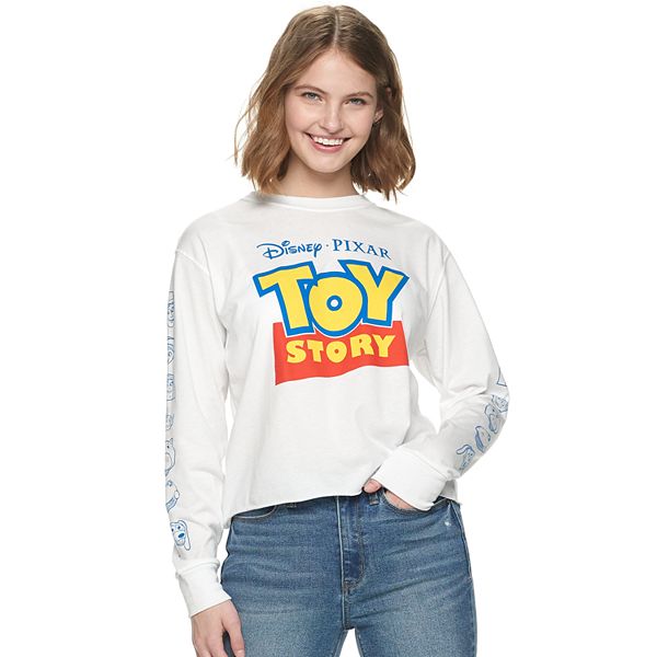 Junior's Toy Story Logo Long Sleeve Tee