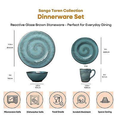 Sango Toren Denim 16-pc. Dinnerware Set