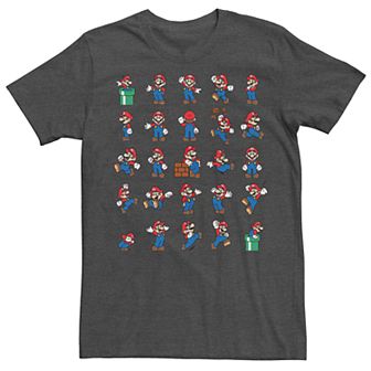 Men's Nintendo Super Mario Actions Grid Tee