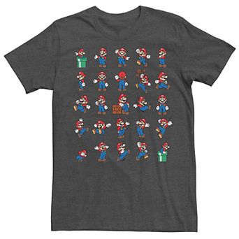 Men's Nintendo Super Mario Actions Grid Tee