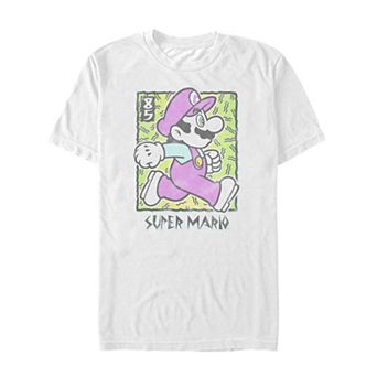 Men's Super Mario Bros Vintage Colors Side Run Tee