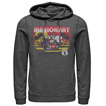 Men's Nintendo Mario Kart Tropical Beach Drift Pull-Over Hoodie
