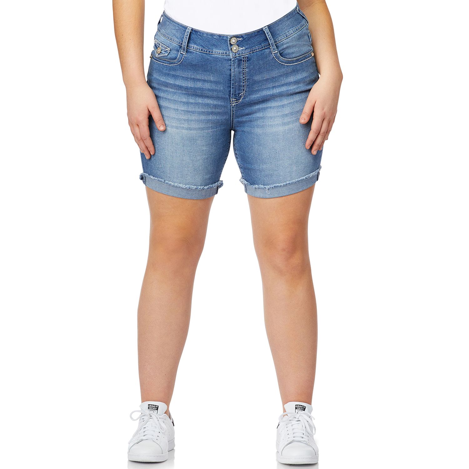 junior plus jean shorts