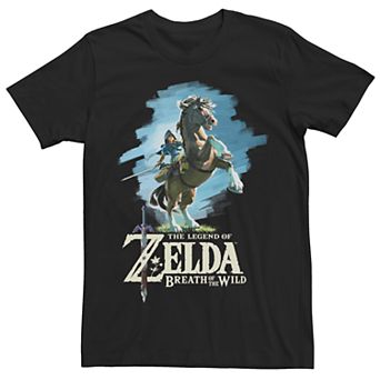 Men's Zelda Breath of the Wild Link Epona Posing Tee