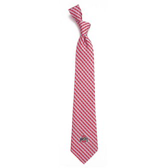 Men's Ohio State Buckeyes Gingham Tie