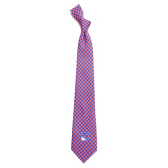 Men's New York Rangers Gingham Tie