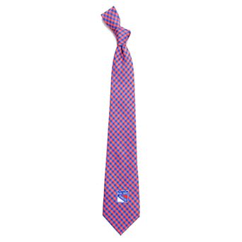 Men's New York Rangers Gingham Tie