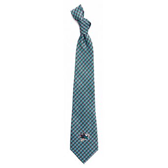 Men's San Jose Sharks Gingham Tie