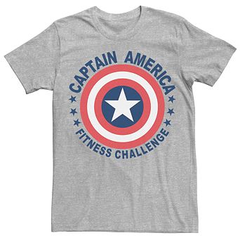 Men's Marvel Captain America Fitness Challenge Graphic Tee