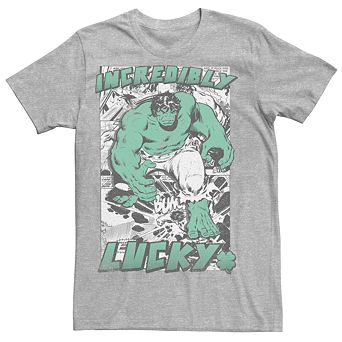 Men's Marvel The Incredible Hulk Incredibly Lucky Graphic Tee