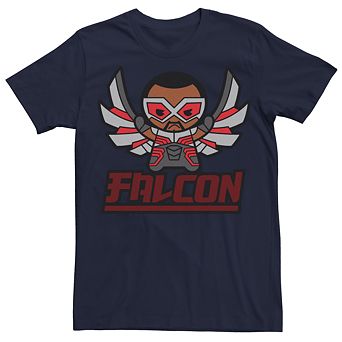 Men's Marvel Kawaii Art Collection Falcon Graphic Tee