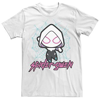 Men's Marvel Kawaii Art Collection Spider Gwen Graphic Tee