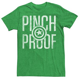 Men's Marvel Retro Captain America Pinch Proof Graphic Tee